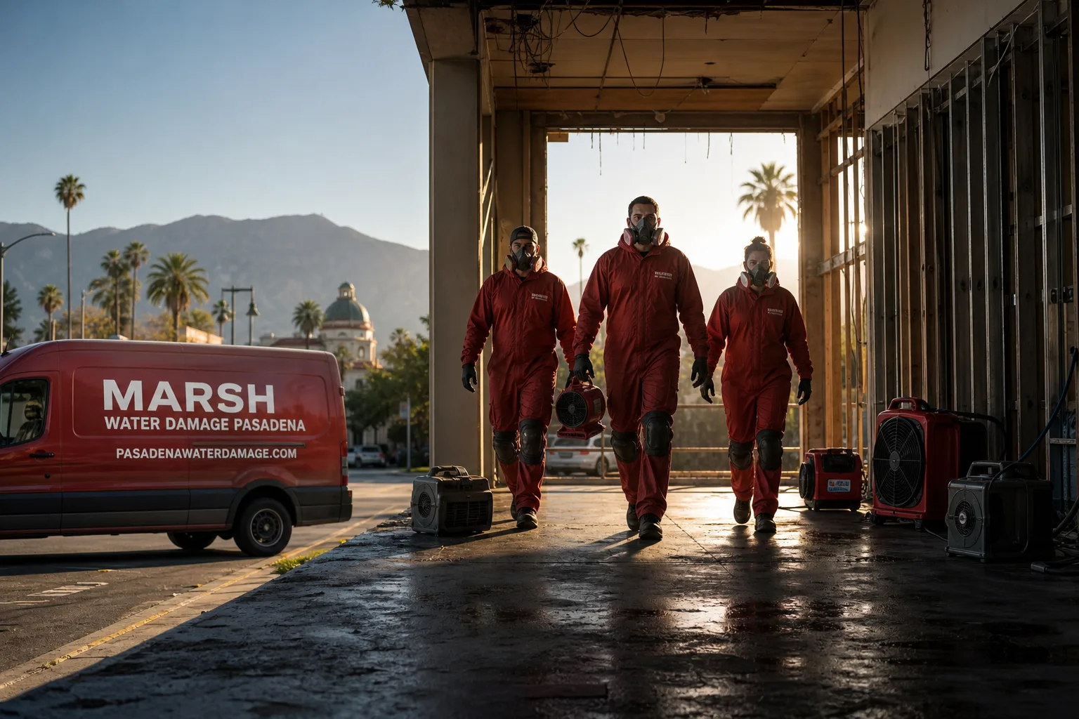 Marsh Water Damage Pasadena damage restoration team